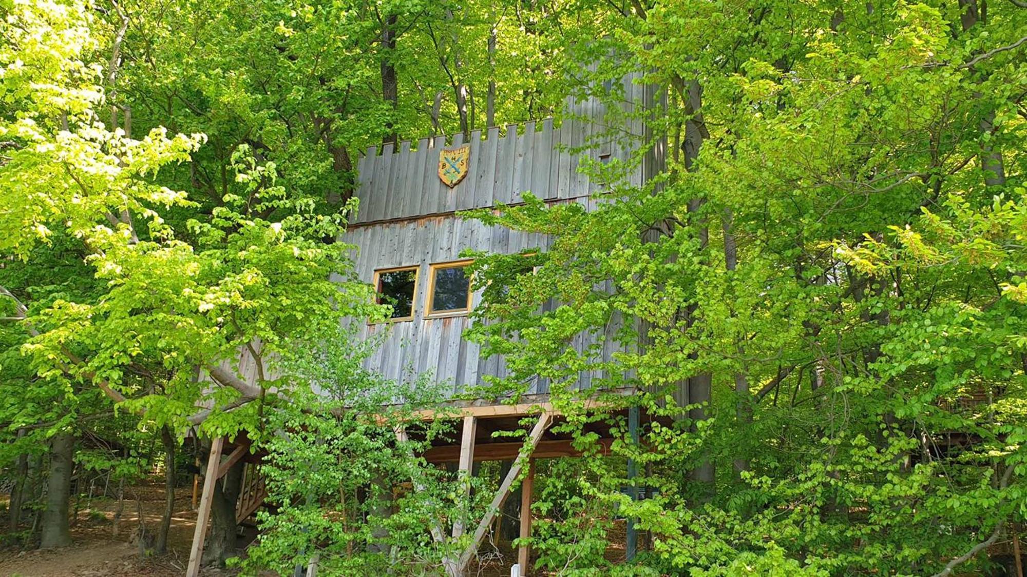 Baumhaushotel Solling Uslar Exterior foto