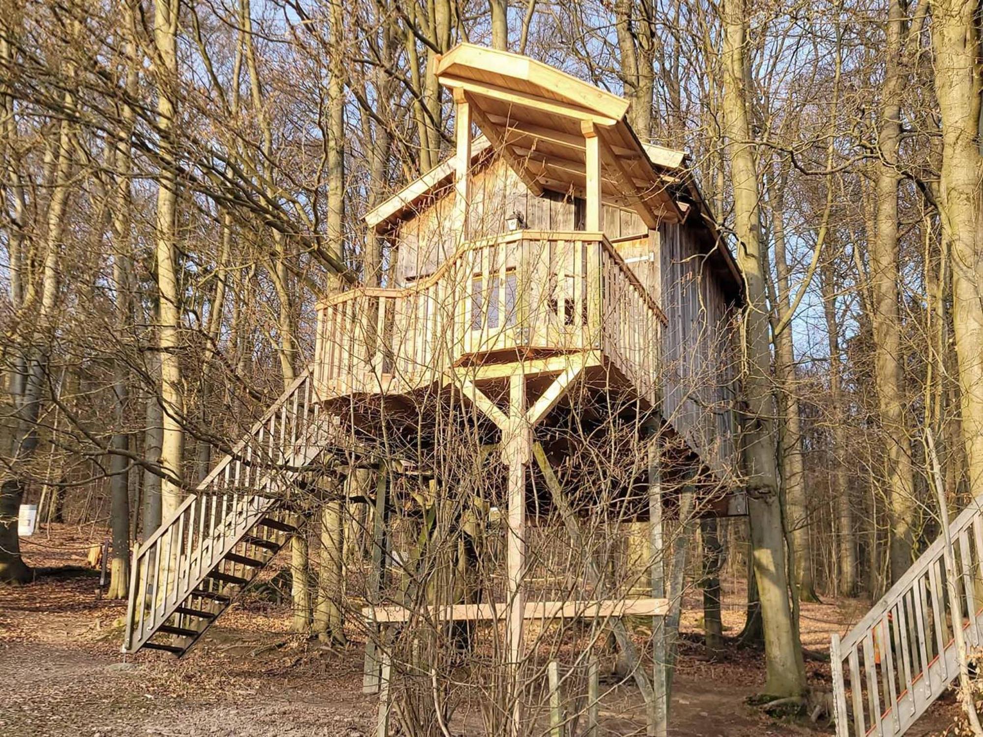 Baumhaushotel Solling Uslar Exterior foto