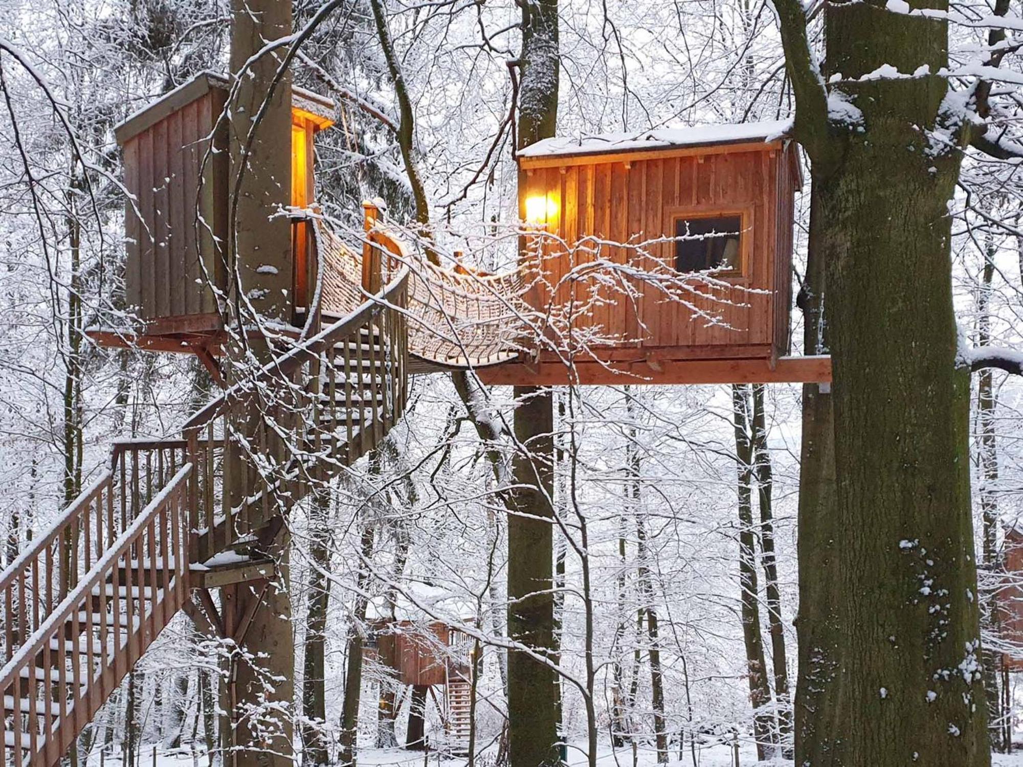 Baumhaushotel Solling Uslar Exterior foto